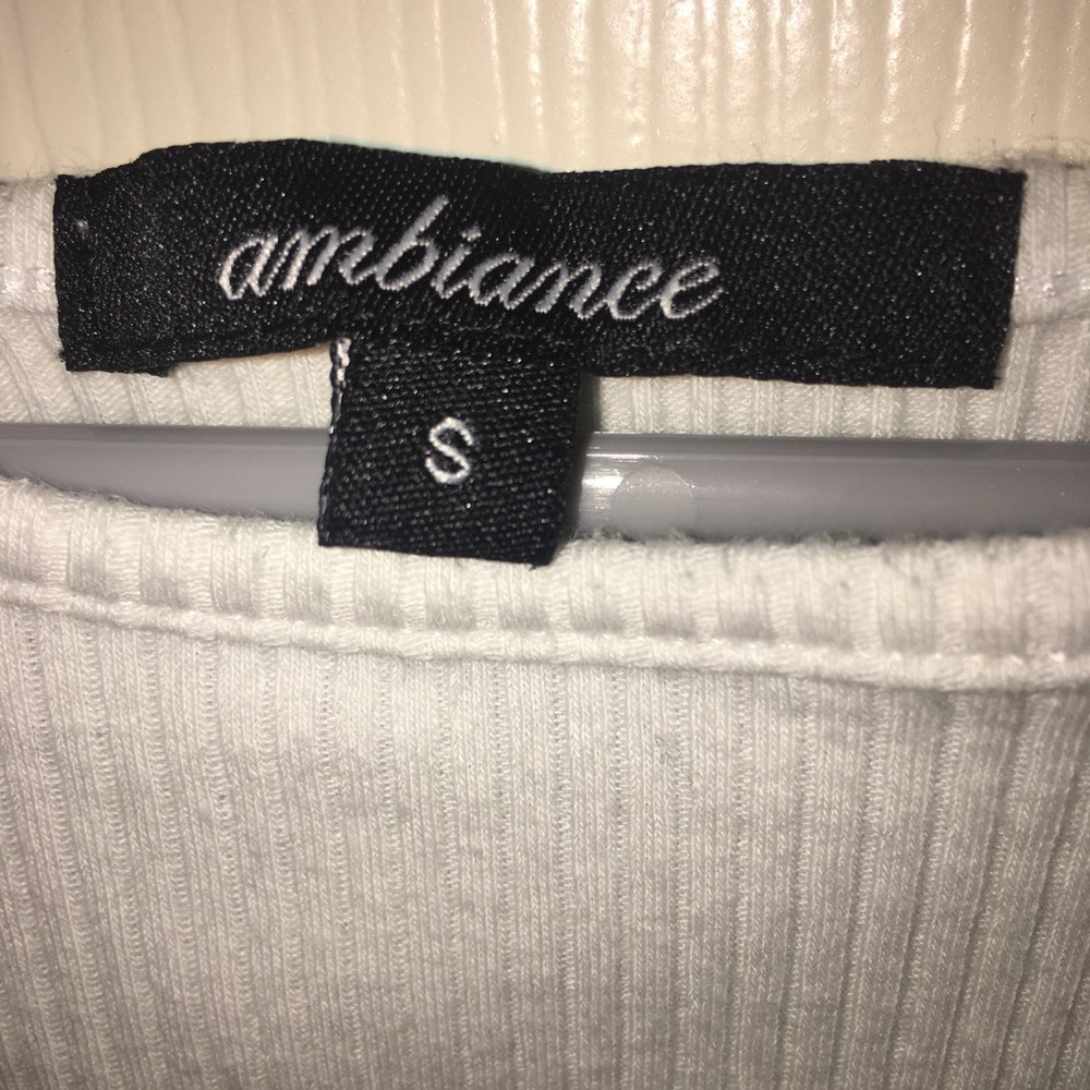 White Ribbed halter top